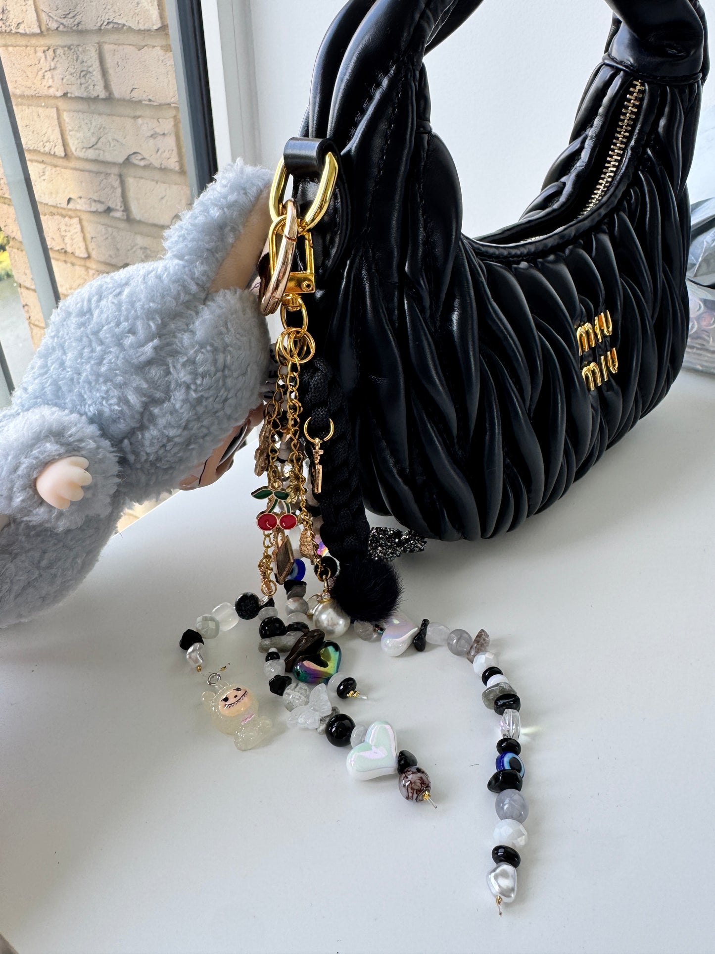 Charmbubü Pastel Keychain Bag Charm – One-of-a-Kind Handmade Accessory